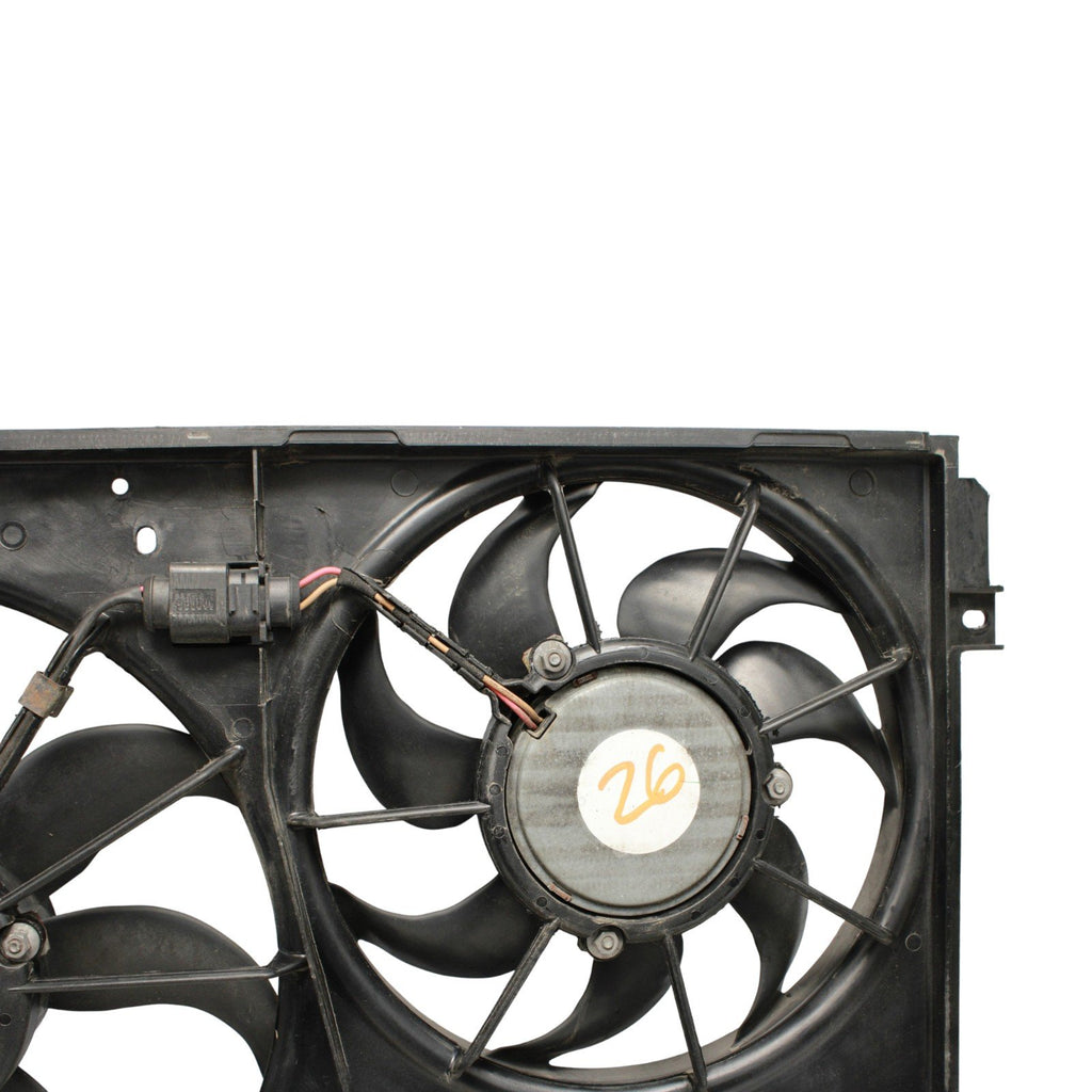 2010 Audi TTS Radiator Cooling Fan Shroud Assembly 1K0121207 OEM