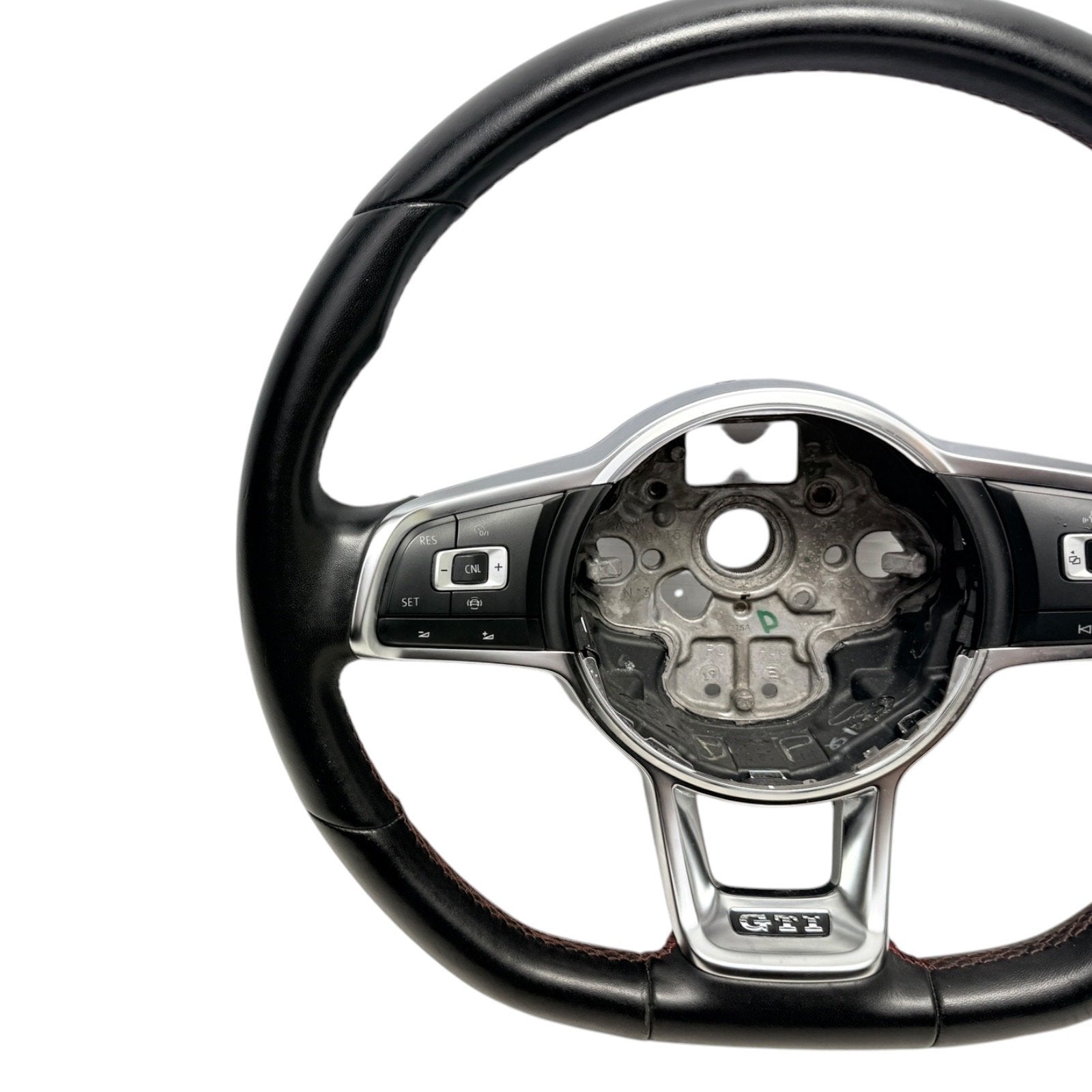 2018-2021 MK7 VW GTI Black Leather Steering Wheel Manual Trans MK7.5 Genuine