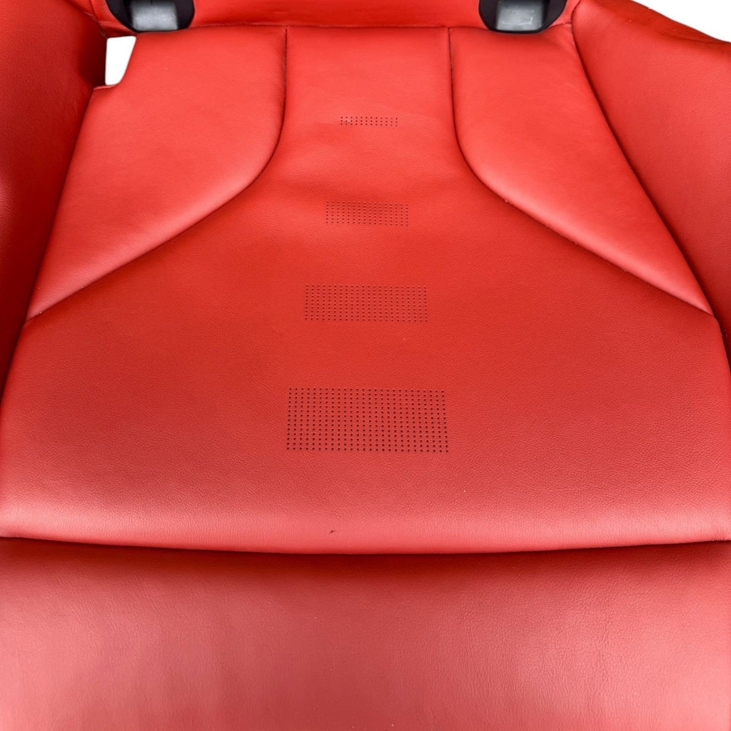 BMW F82 M4 Coupe 15-20 Rear Back Seats Cushion Red Leather Backrest Bench