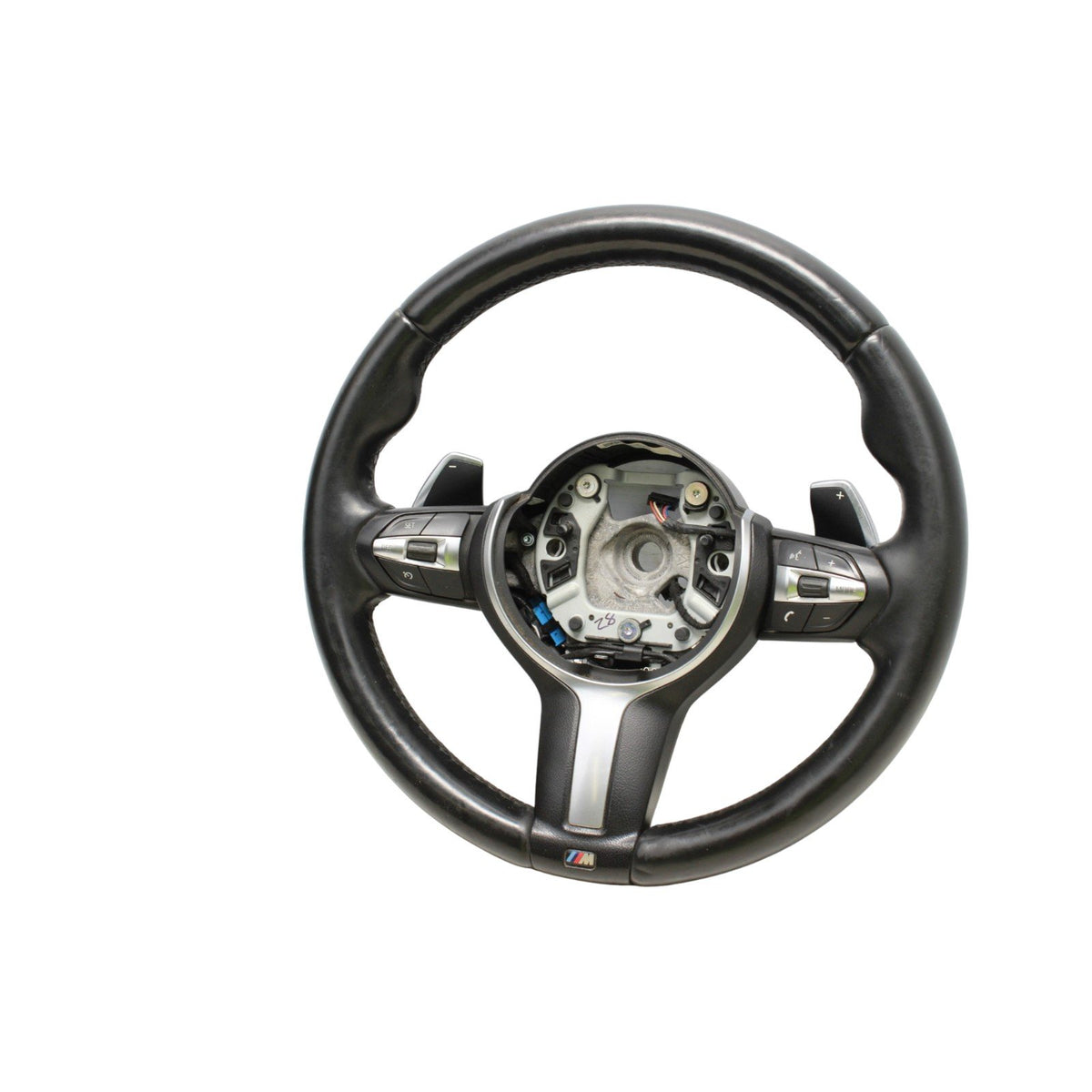 OEM BMW F23 F30 F32 F36 Steering Wheel Heated M Sport Black Leather w/Shifters