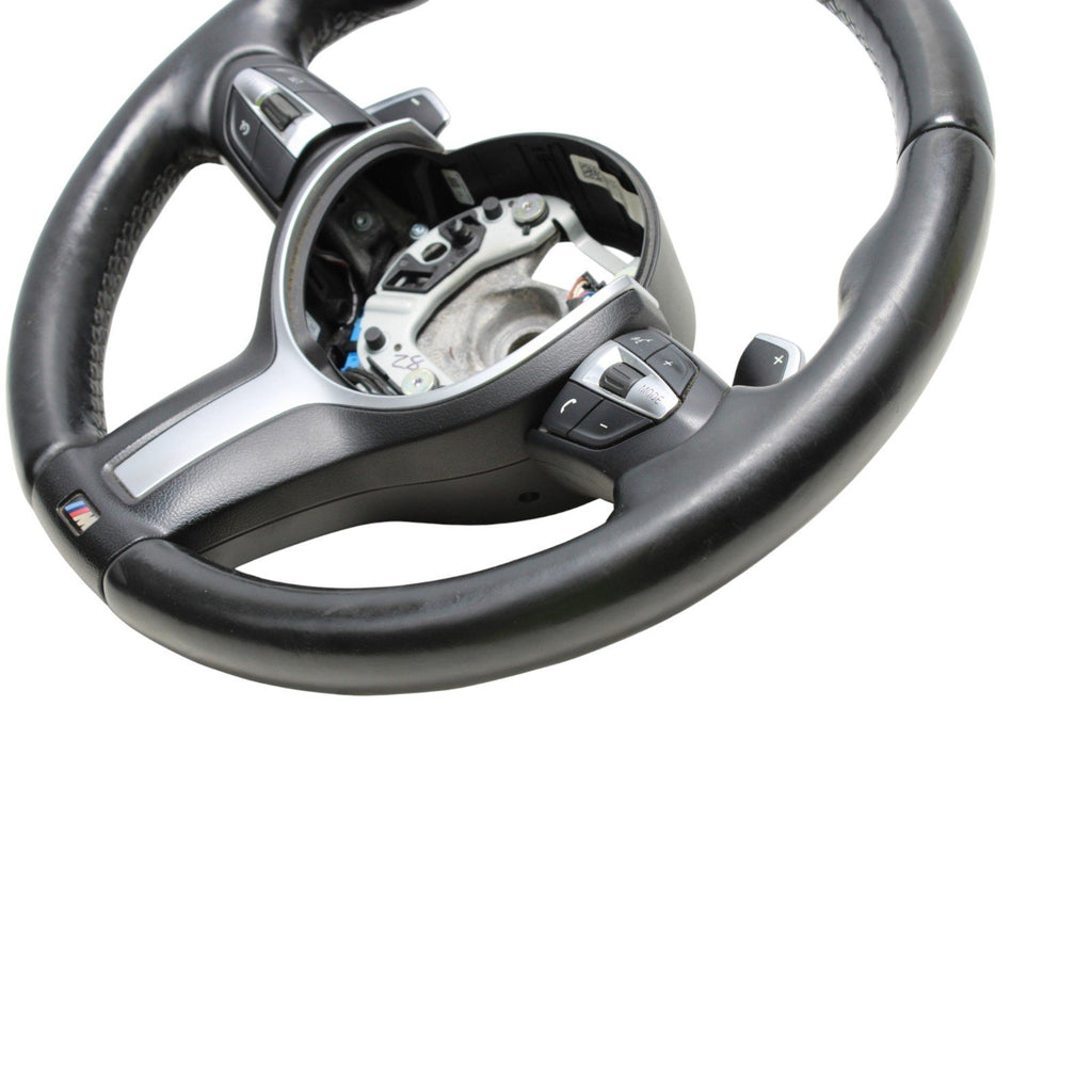 OEM BMW F23 F30 F32 F36 Steering Wheel Heated M Sport Black Leather w/Shifters