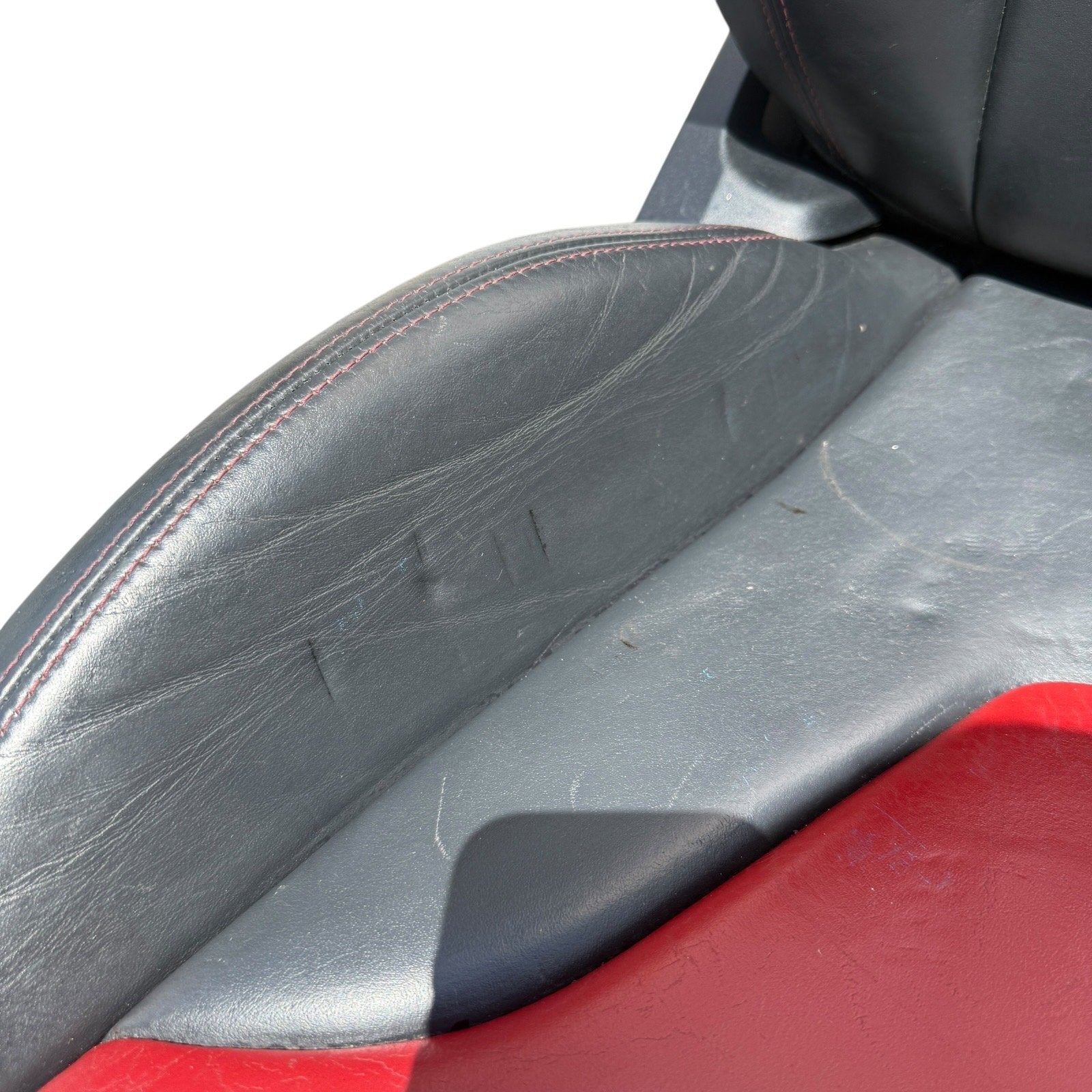 2009-2015 Audi TTS 8J Front Heated Sport Magma Red Seats Set OEM *Have Wear*