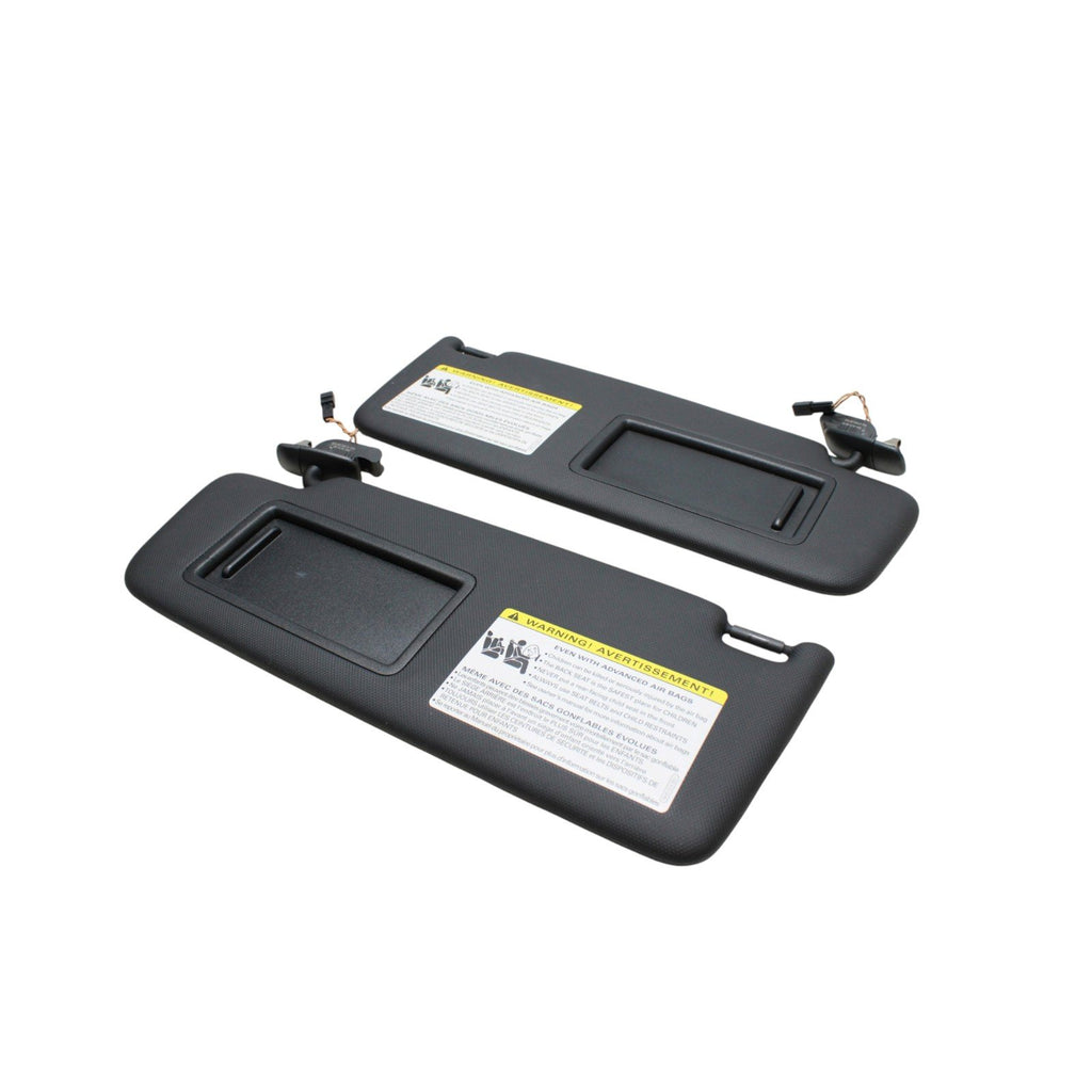 2015-2016 Audi A3 S3 Sun Visor Pair Set Black OEM 8V5857552D 8V5857551D