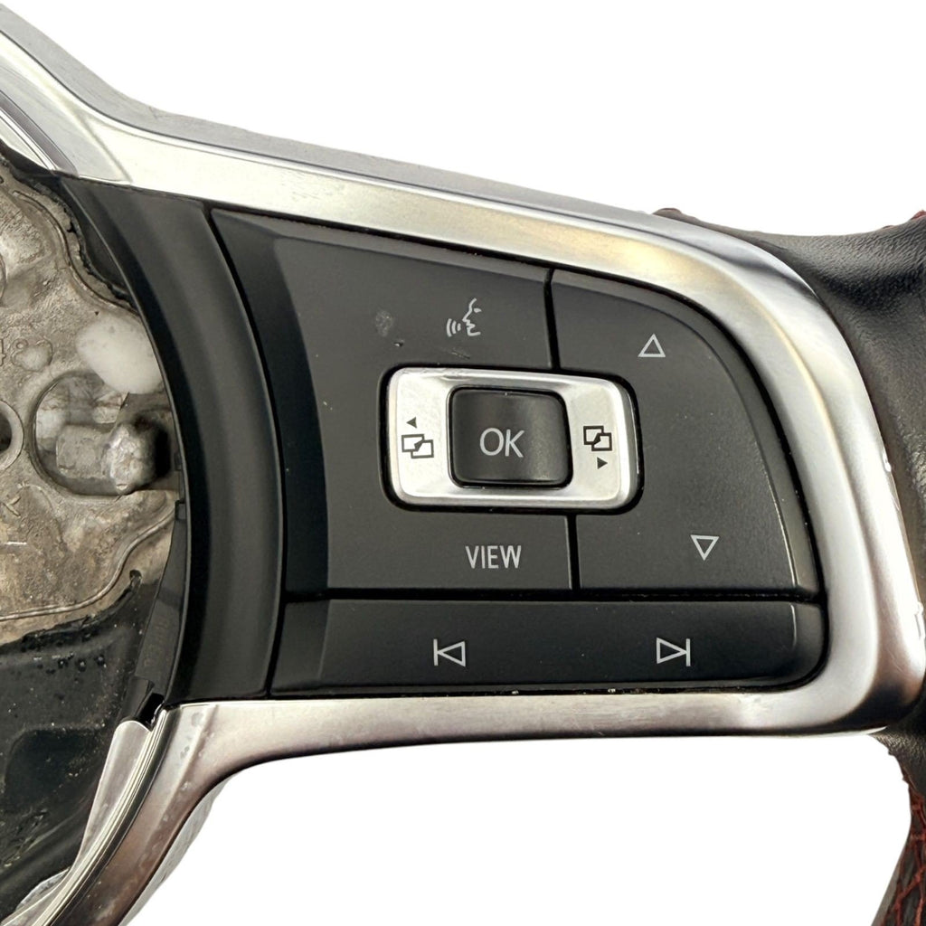 2015-2021 Volkswagen GTI Black Leather Steering Wheel W/ Control Switch OEM