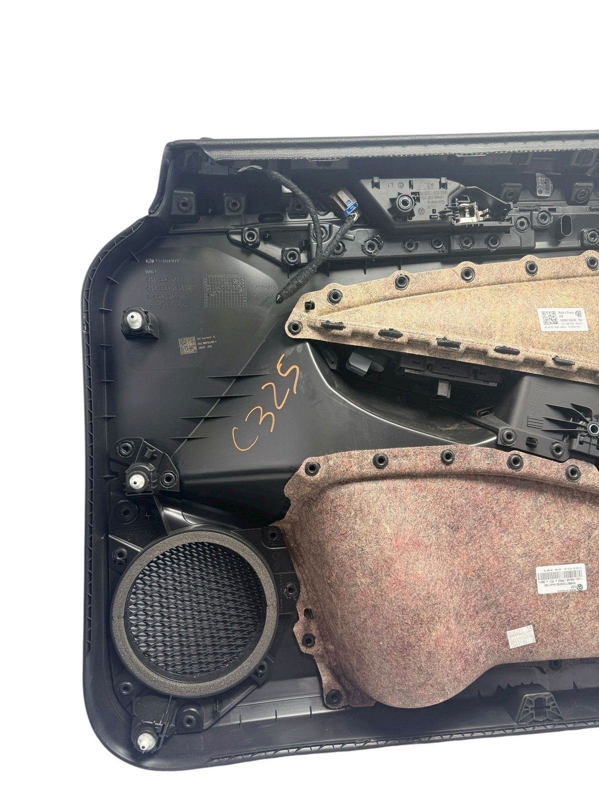 2022 - 2024 VW GOLF R GTI FRONT LEFT DRIVER SIDE DOOR PANEL WITH CARBON TRIM OEM