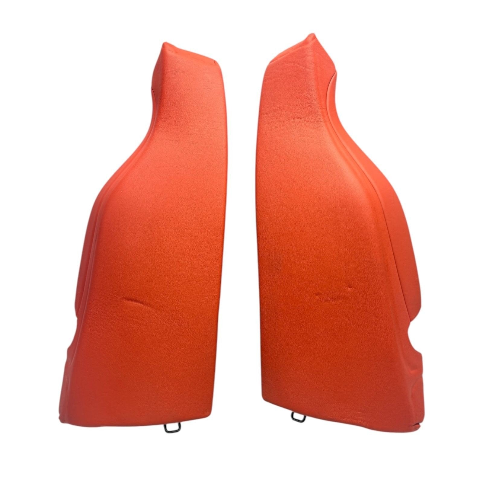 2015-2020 Bmw F82 M4 Rear Seat Side Bolster Pair Sakhir Orange Red Leather Oem