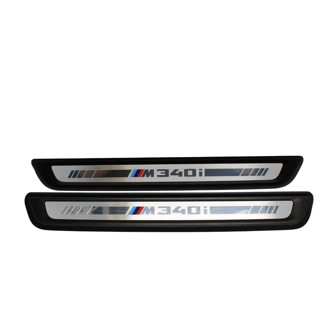 2019-2024 M340i G20 Front Left and Right Door Sill Scuff Plate Set Pair OEM