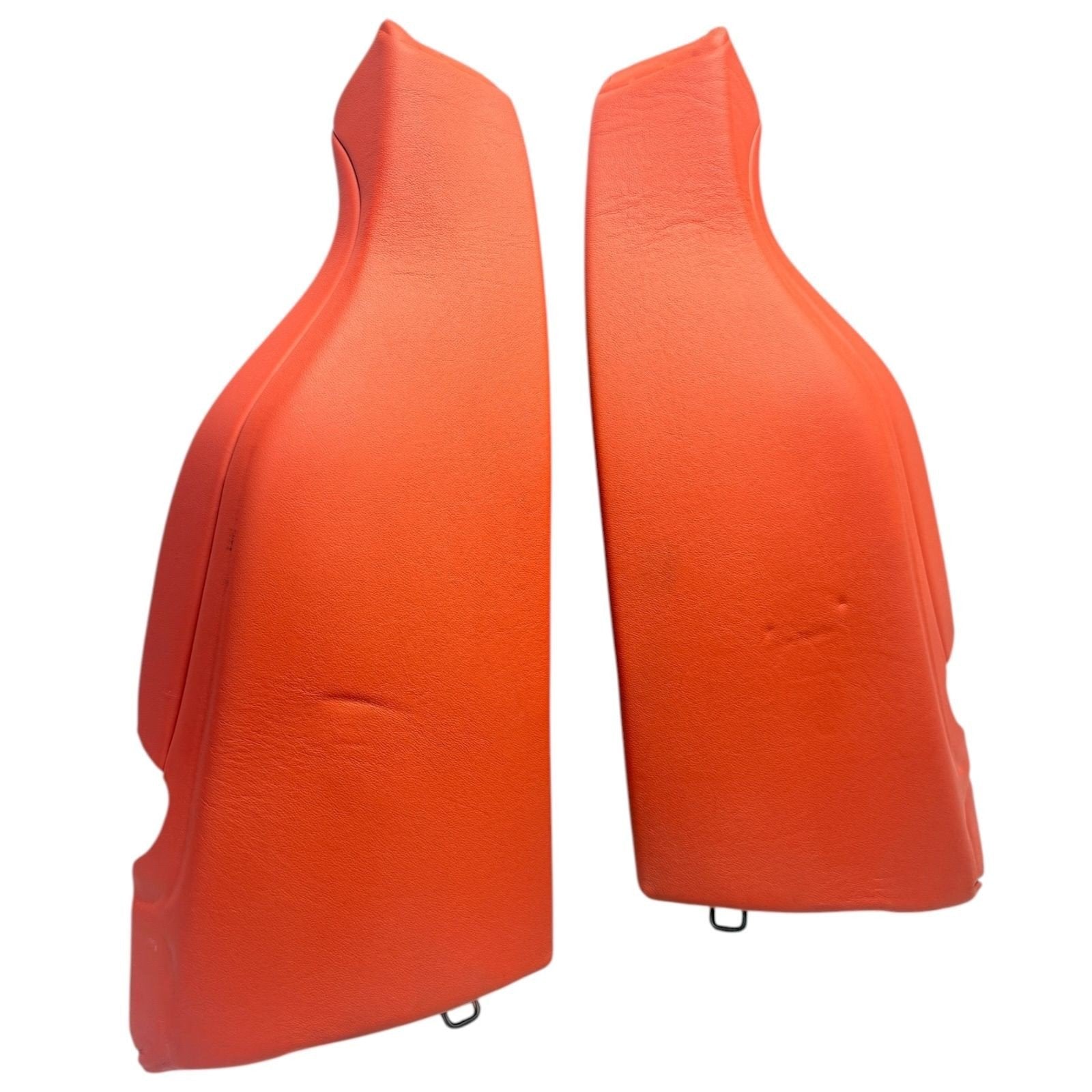 2015-2020 Bmw F82 M4 Rear Seat Side Bolster Pair Sakhir Orange Red Leather Oem