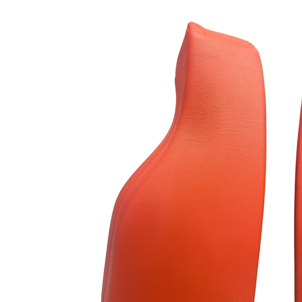 2015-2020 Bmw F82 M4 Rear Seat Side Bolster Pair Sakhir Orange Red Leather Oem
