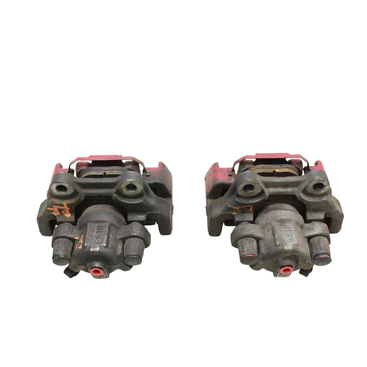 2013-2016 BMW 428i 435i F32 F33 F36 Rear Calipers Set Pair Painted Red OEM