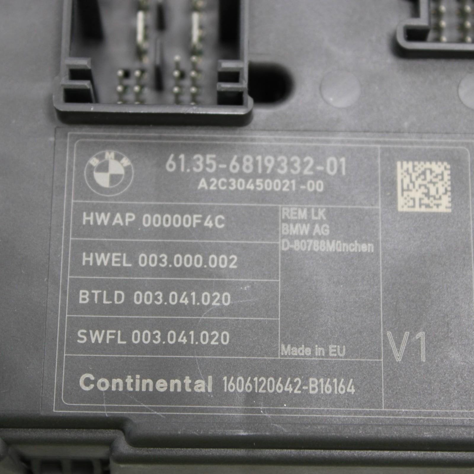 BMW F22 F30 F32 F36 F80 F82 F87 Rear Electronic Body Fuse Control Module OEM