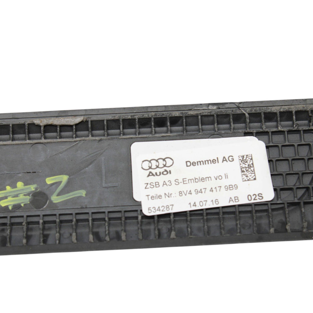 2017-2020 Audi A3 S3 Left Door Scuff Sill Trim 8V4947417