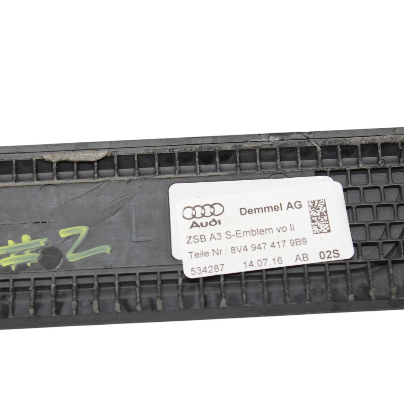 2017-2020 Audi A3 S3 Left Door Scuff Sill Trim 8V4947417