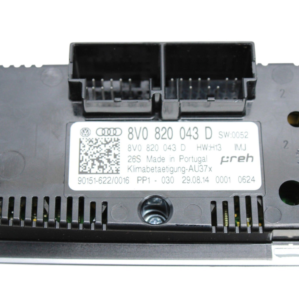 2015-2020 Audi A3 S3 RS3 HVAC Heater A/C Control Switch Assembly 8V0820043D OEM