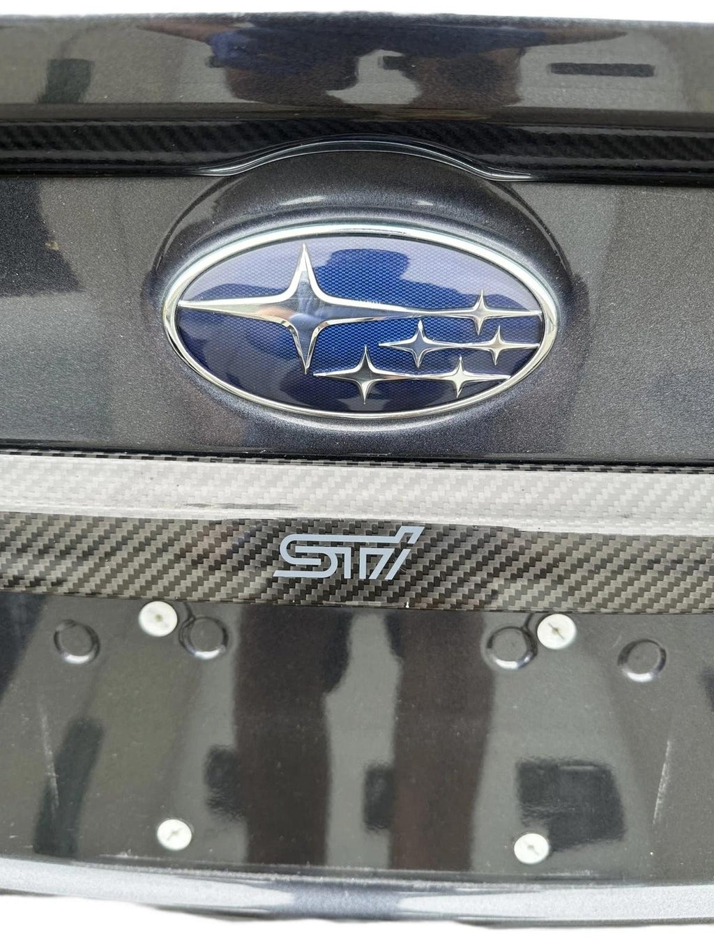 2015-2021 Subaru WRX STI Trunk Lid With Carbon Fiber Trim GRAY: 61K