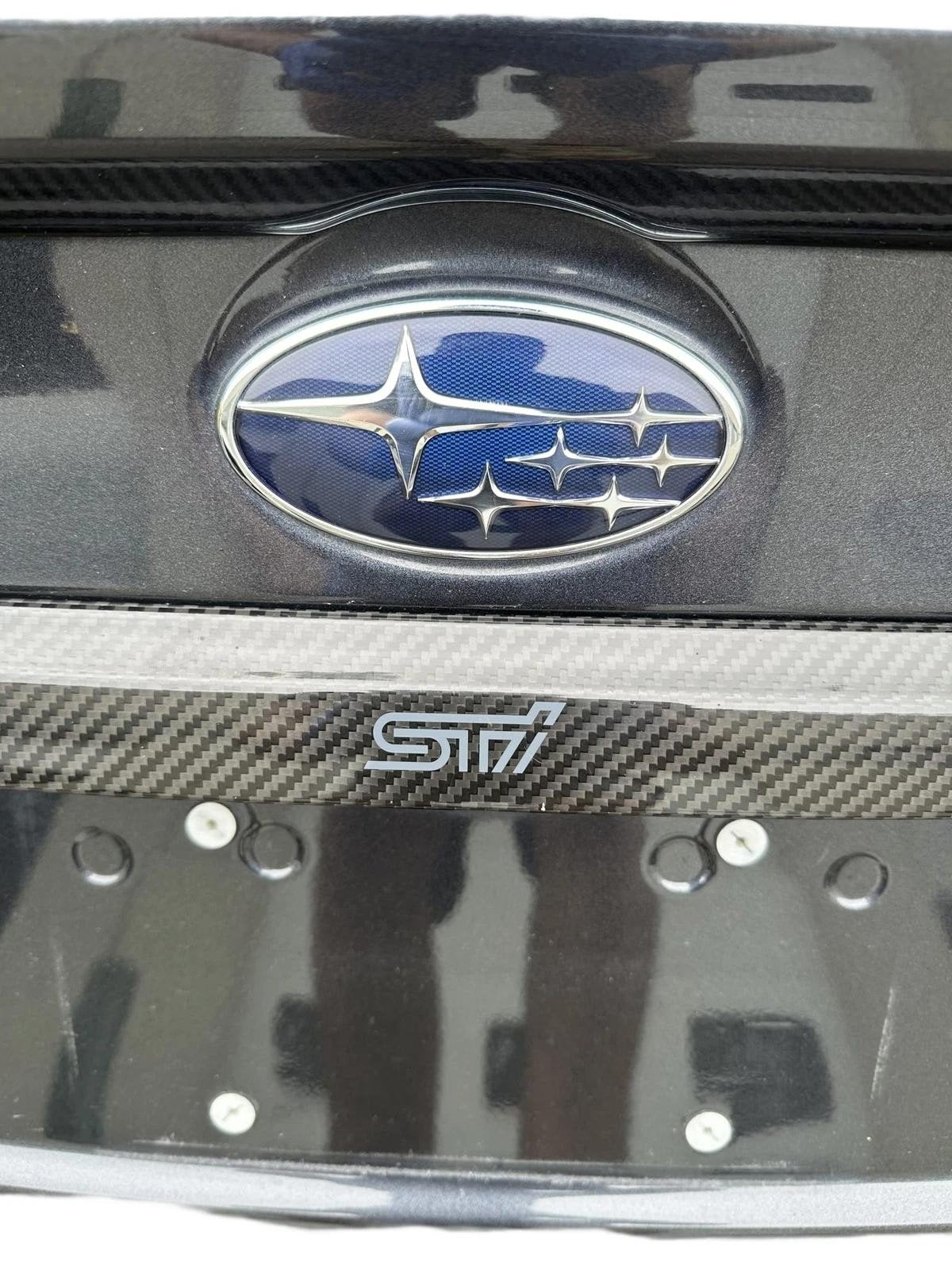 2015-2021 Subaru WRX STI Trunk Lid With Carbon Fiber Trim GRAY: 61K