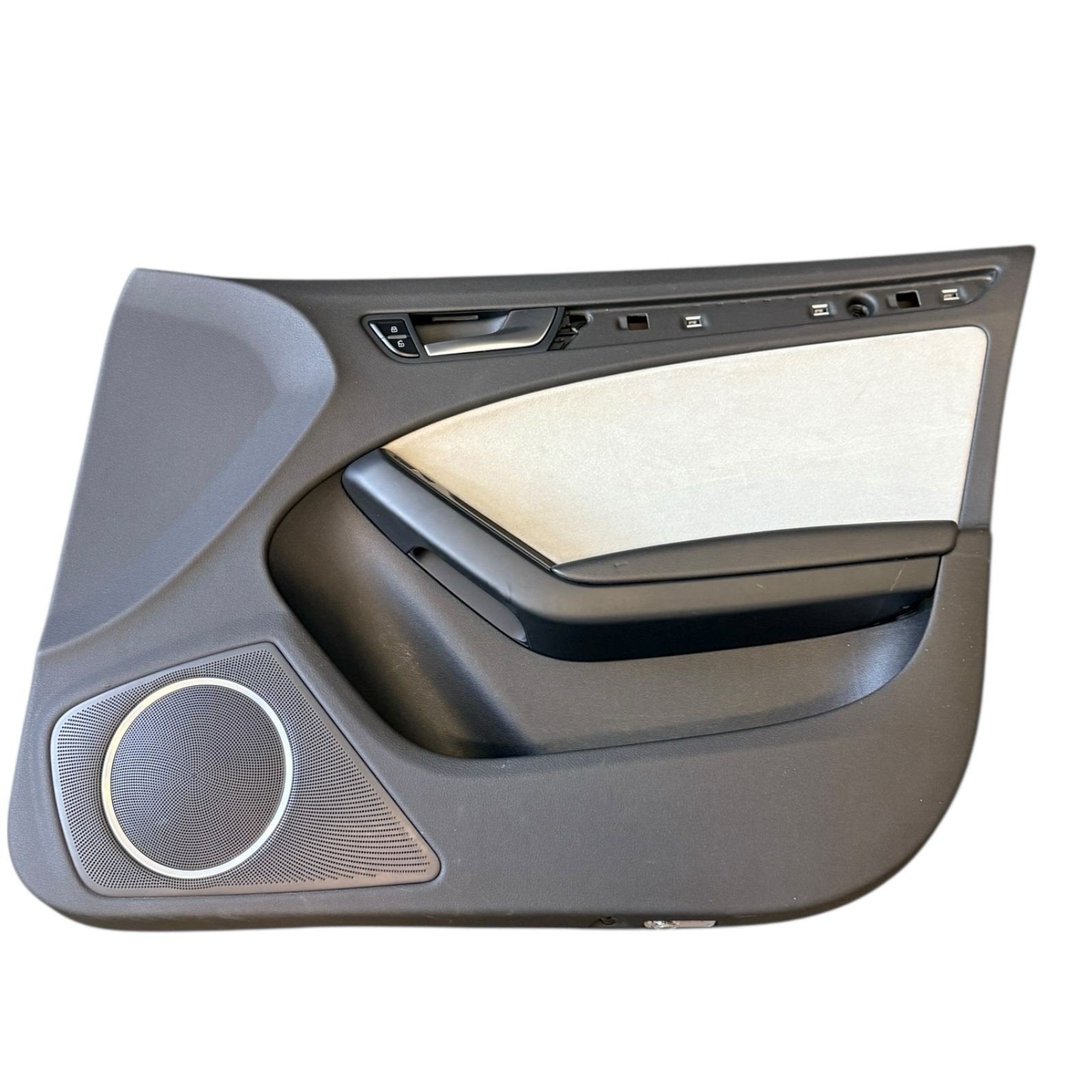 2009-2016 AUDI S4 FRONT & REAR DOOR PANELS ALCANTARA SILVER PANDA OEM *NOTE*