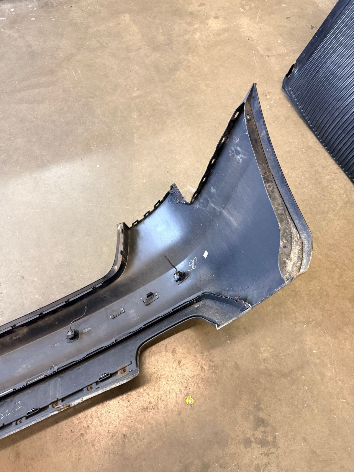 13-16 Audi S4 A4 S-Line B8.5 Rear Bumper Cover OEM MOONLIGHT BLUE LX5R *damage*