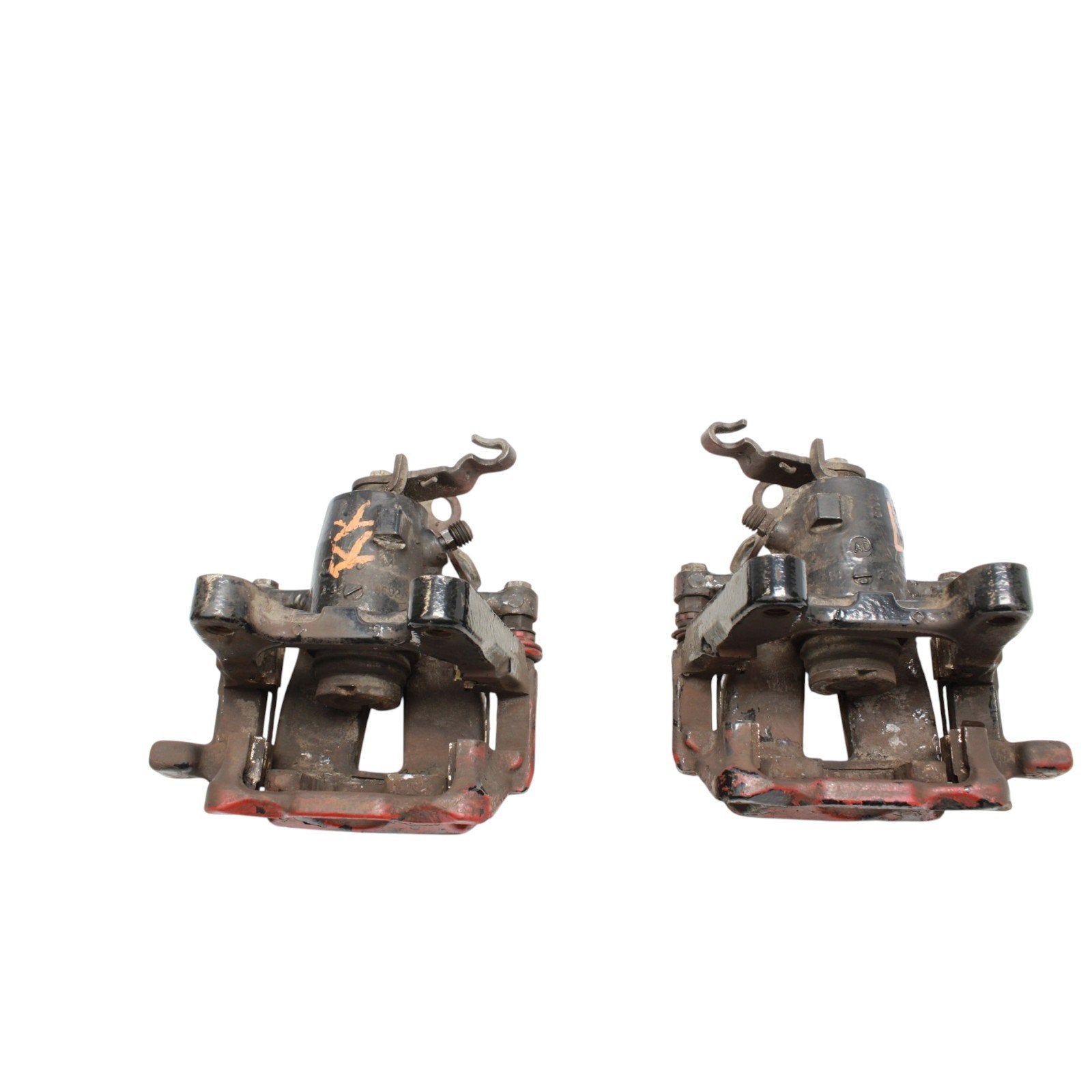 2008-2015 MK2 Audi TTS TTRS Rear Brake Caliper Pair Left Right OEM *painted red*