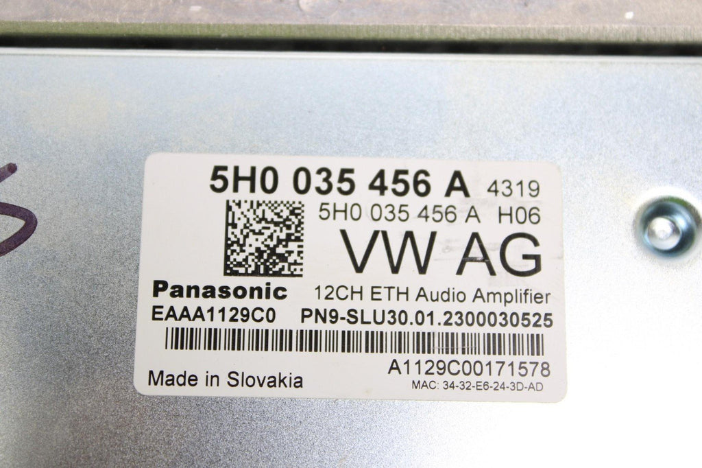 2022 - 2024 VOLKSWAGEN GOLF R GTI AUDIO RADIO AMPLIFIER 5H0035456