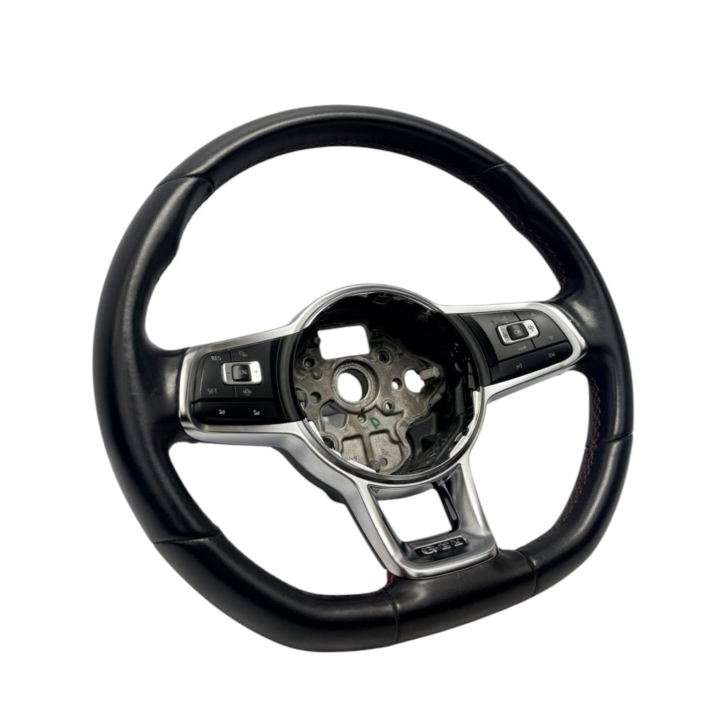 2015-2021 Volkswagen GTI Black Leather Steering Wheel W/ Control Switch OEM
