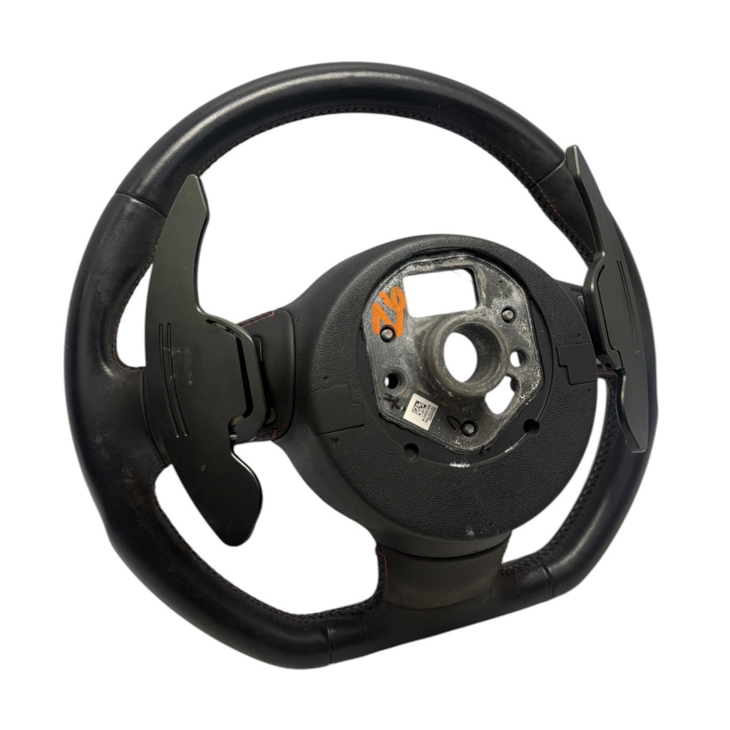 2008-2015 MK2 Audi TTS OEM Steering Wheel Black Flat Bottom Paddle Shifters