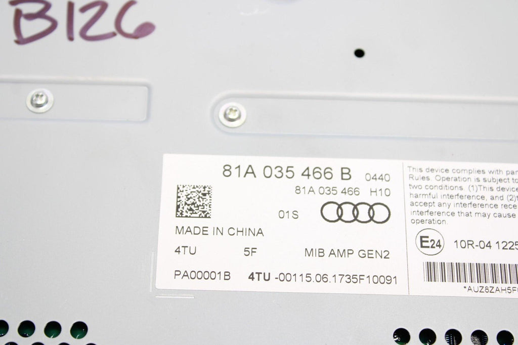 2017 - 2020 Audi A3 S3 RS3 Bang & Olufsen Audio Amplifier Amp 81A035466B TESTED!