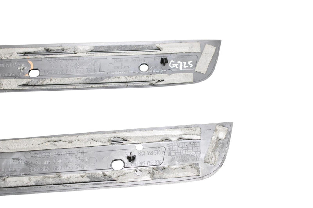 09-16 AUDI A4 S4 REAR LEFT/RIGHT S4 DOOR SILL PANEL SCUFF PLATE PAIR *broke tab*