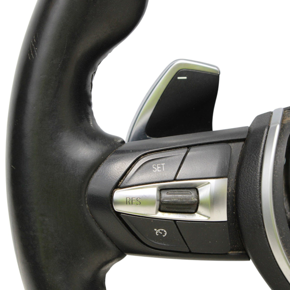 OEM BMW F23 F30 F32 F36 Steering Wheel Heated M Sport Black Leather w/Shifters