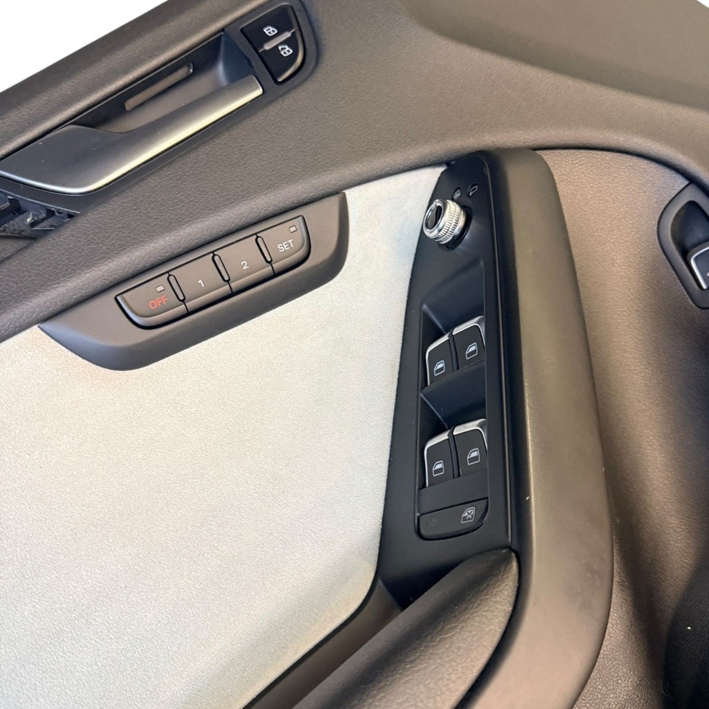 2009-2016 AUDI S4 FRONT & REAR DOOR PANELS ALCANTARA SILVER PANDA OEM *NOTE*