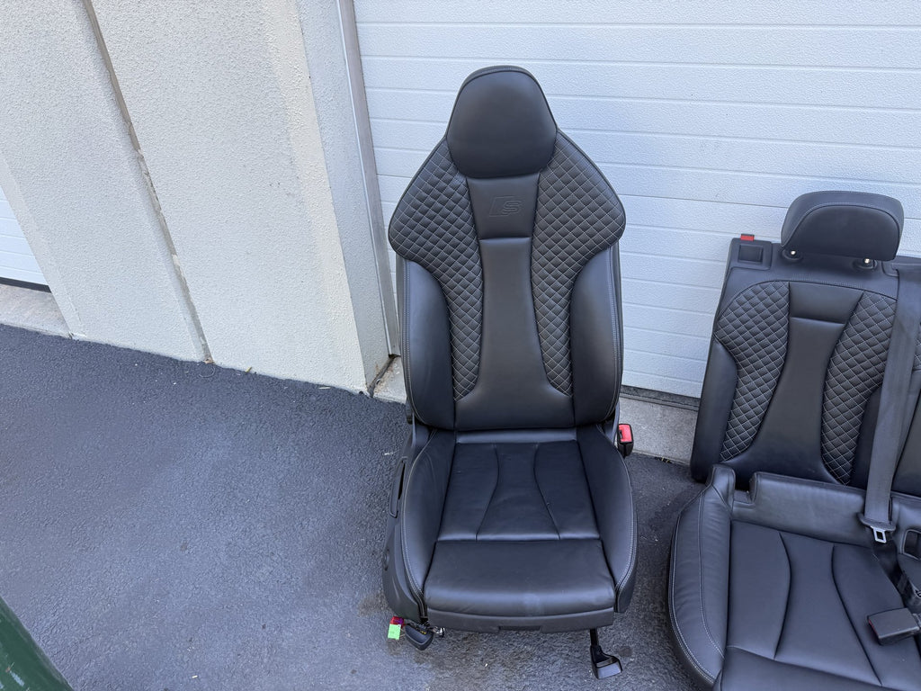 2017-2020 Audi S3 Front & Rear Seats - Airbag Deployed