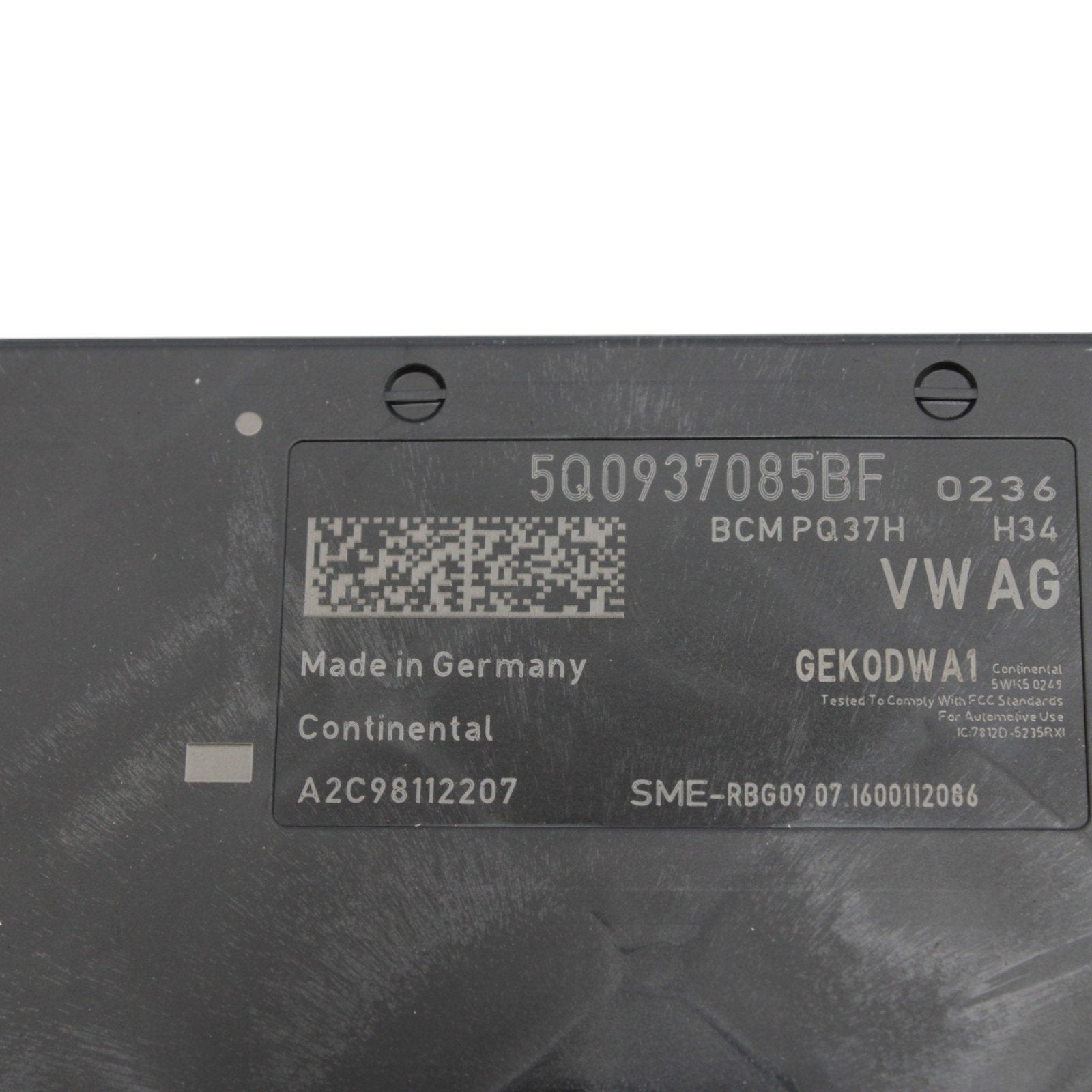 2015-2020 Audi A3 S3 Q3 TT TTS BCM Body Control Unit Module OEM 5Q0937085BF