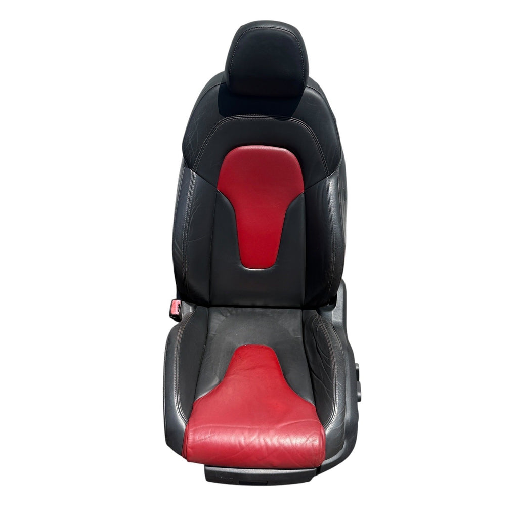 2009-2015 Audi TTS 8J Front Heated Sport Magma Red Seats Set OEM *Have Wear*