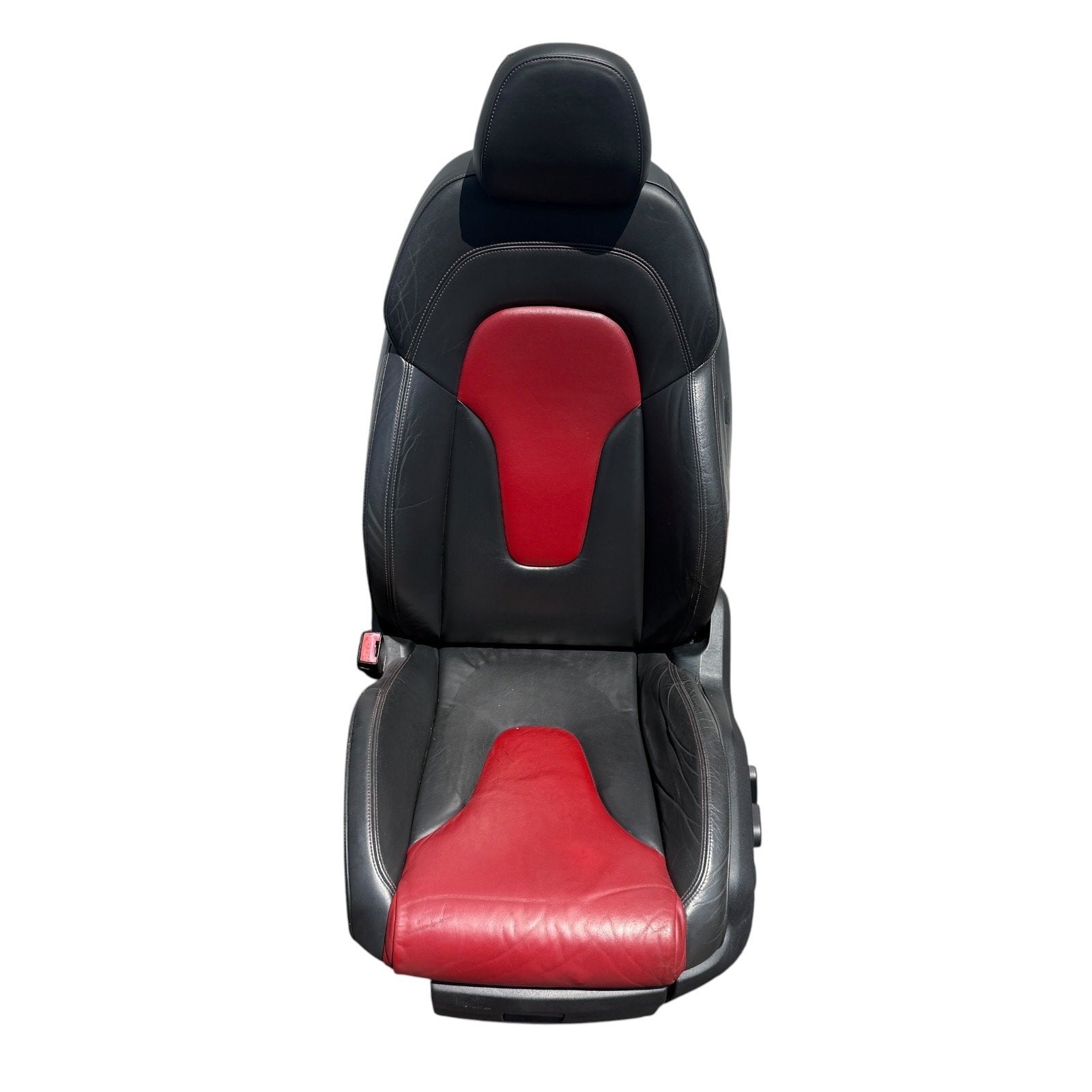 2009-2015 Audi TTS 8J Front Heated Sport Magma Red Seats Set OEM *Have Wear*