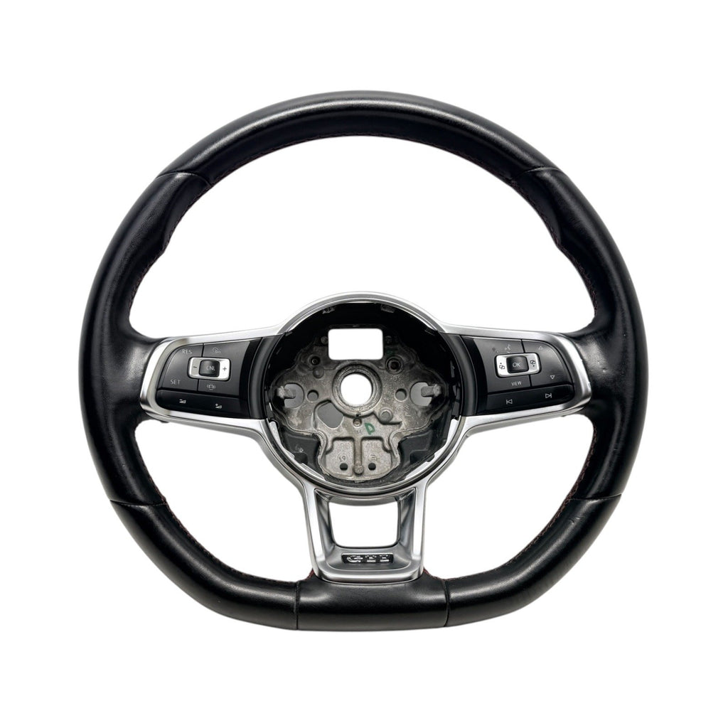 2018-2021 MK7 VW GTI Black Leather Steering Wheel Manual Trans MK7.5 Genuine