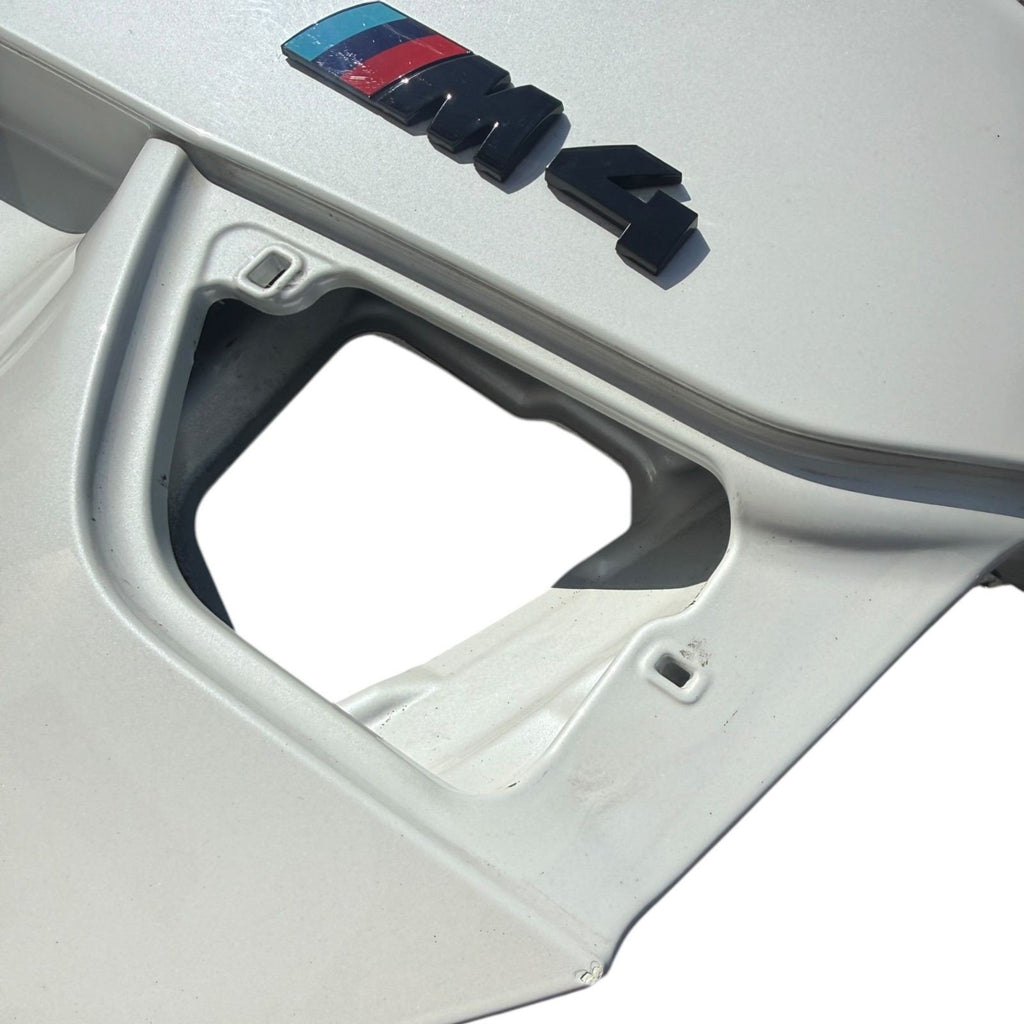 2015-2020 BMW M4 Coupe Rear Trunk Lid Hatch Cover Panel White OEM *Damage*
