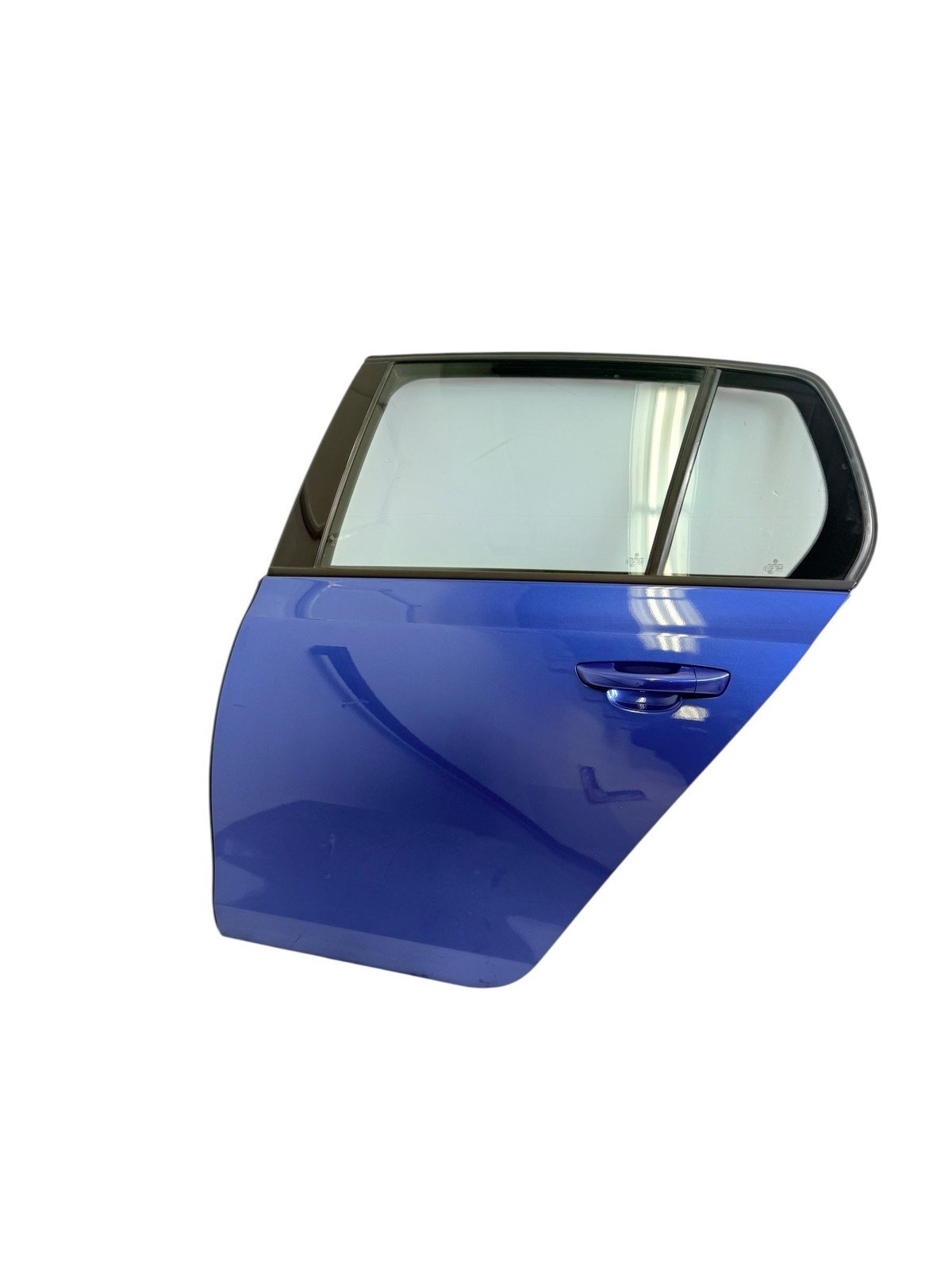 2010 - 2014 VOLKSWAGEN GOLF R GTI LEFT REAR DOOR ASSEMBLY BLUE METALLIC LR5Z