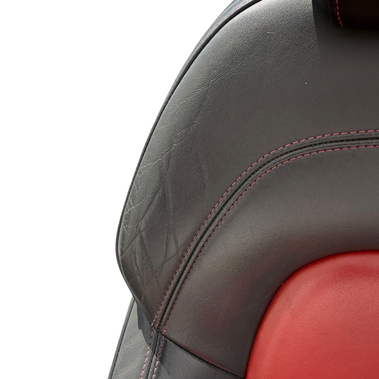 2009-2015 Audi TTS 8J Front Heated Sport Magma Red Seats Set OEM *Have Wear*