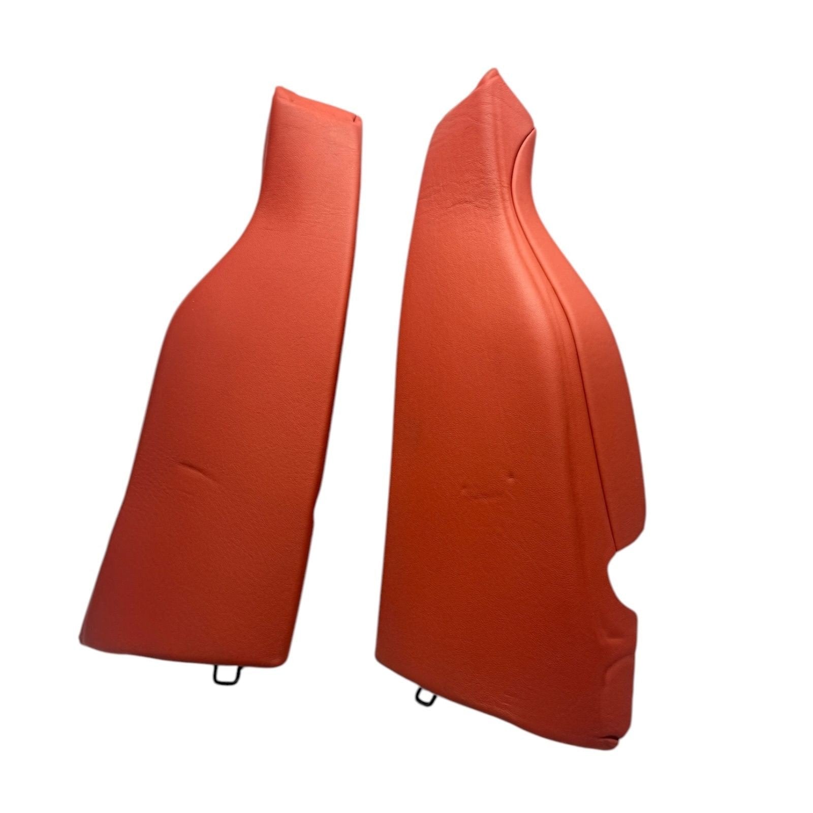 2015-2020 Bmw F82 M4 Rear Seat Side Bolster Pair Sakhir Orange Red Leather Oem