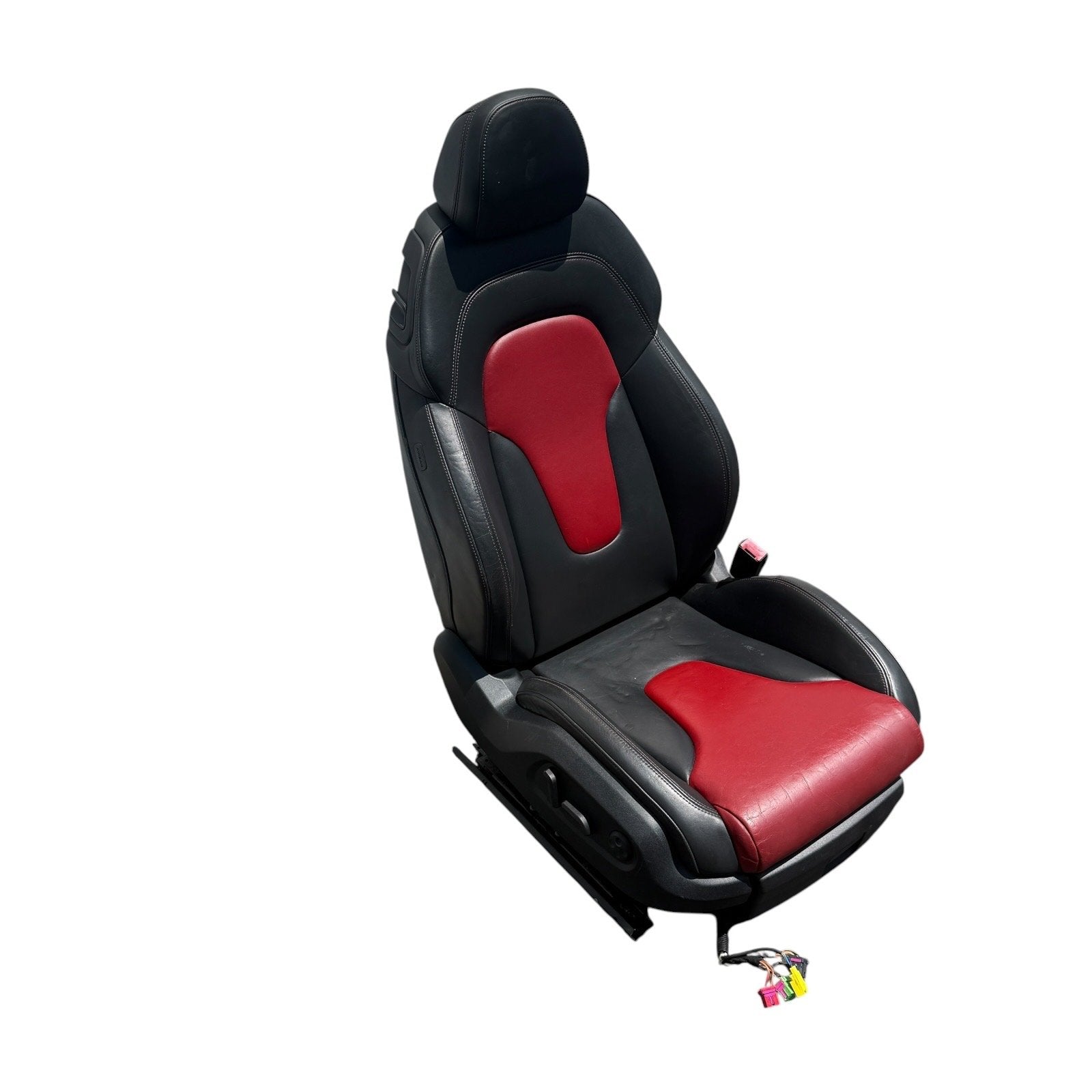2009-2015 Audi TTS 8J Front Heated Sport Magma Red Seats Set OEM *Have Wear*