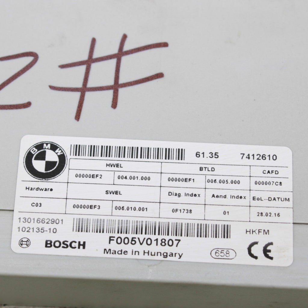 2016 BMW 435i Rear Tailgate Lift Control Module F005V01807
