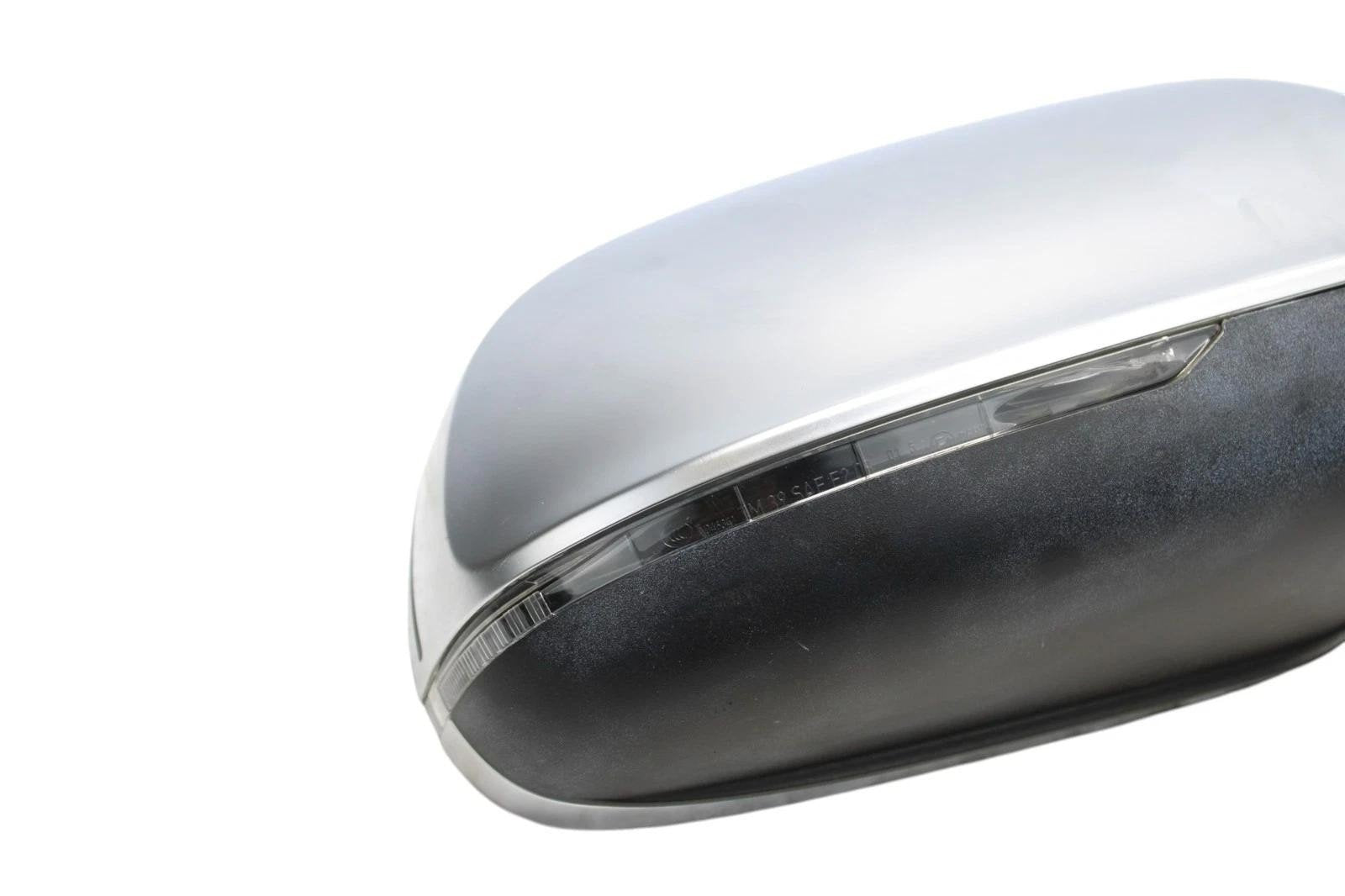 09-16 AUDI B8 S4 A4 FRONT RIGHT SIDE DOOR MIRROR ALUMINUM AUTOFOLD/BLIND SPOT