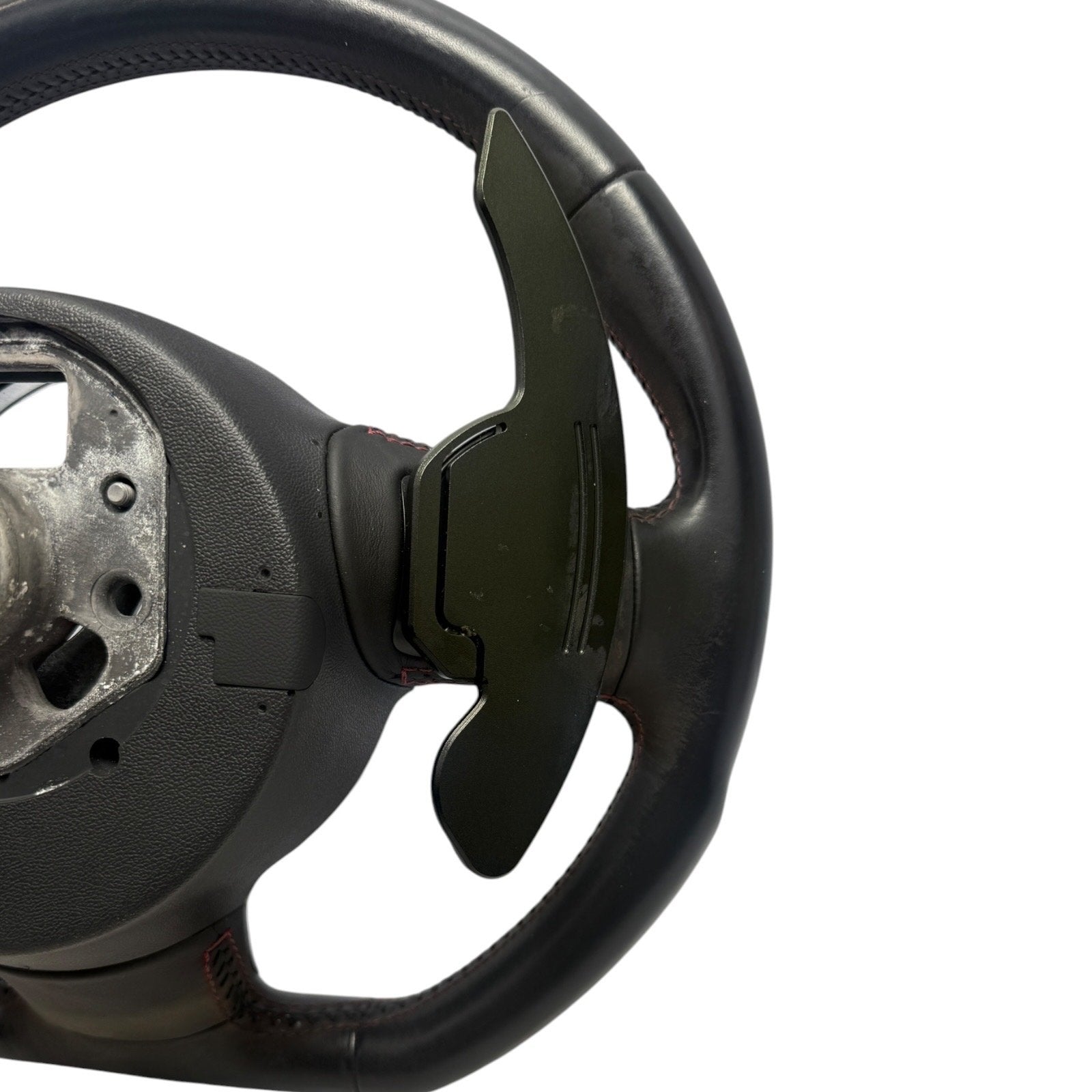 2008-2015 MK2 Audi TTS OEM Steering Wheel Black Flat Bottom Paddle Shifters