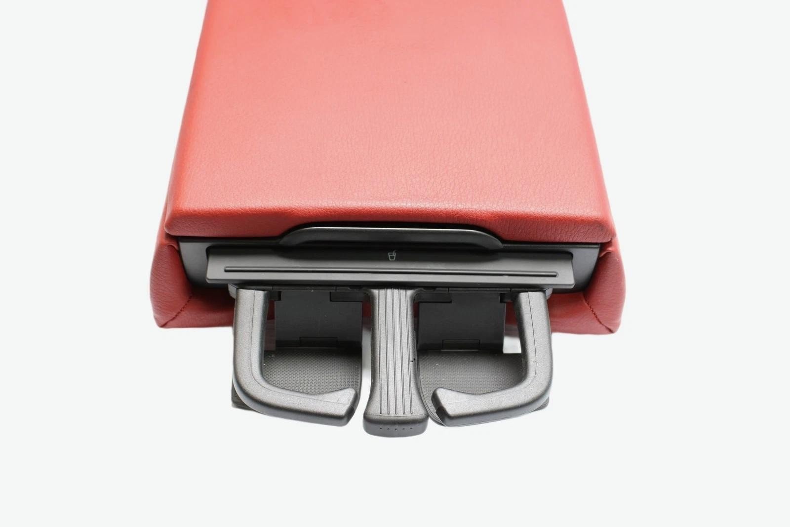 AUDI RS3 S3 A3 8V REAR SEAT CENTER ARM REST CUP HOLDER ASSEMBLY 2017 - 2020 RED