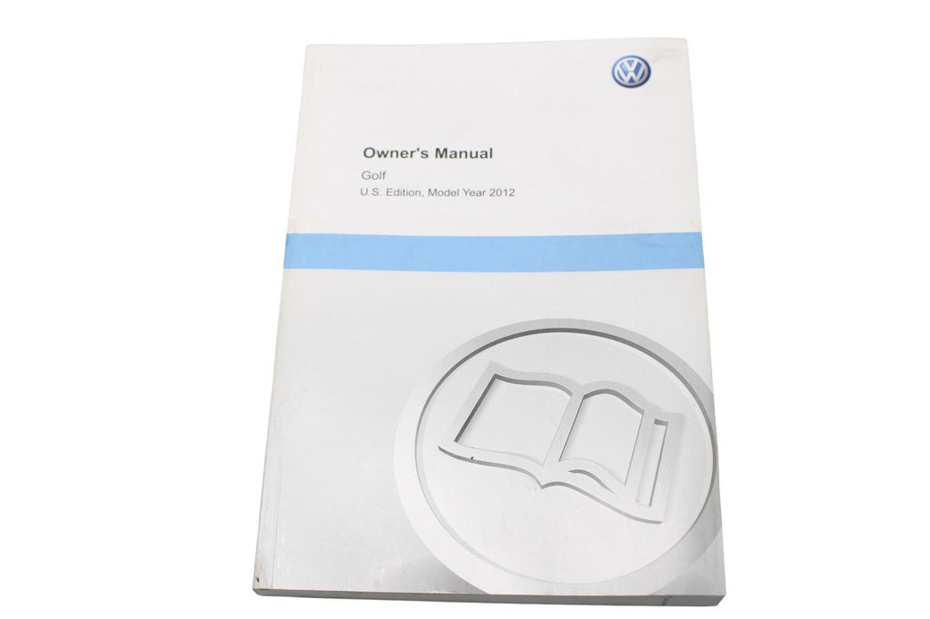 2012 Volkswagen Golf Golf R Owners Manual OEM Complete Set