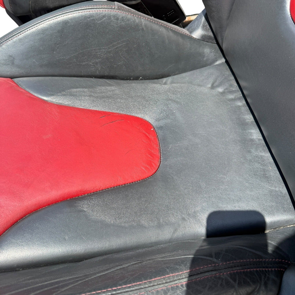2009-2015 Audi TTS 8J Front Heated Sport Magma Red Seats Set OEM *Have Wear*