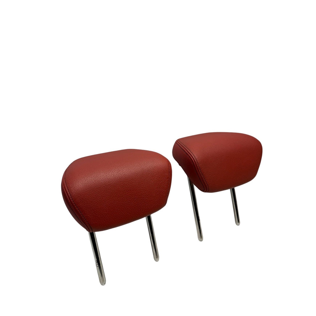 2014-2016 BMW 435i Grand Coupe Red Leather Rear Headrest Pair OEM