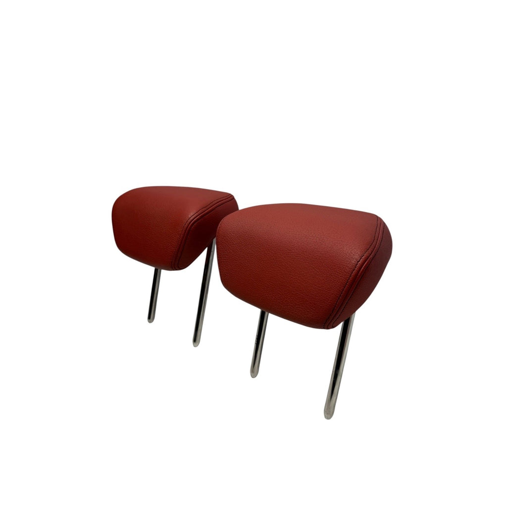 2014-2016 BMW 435i Grand Coupe Red Leather Rear Headrest Pair OEM